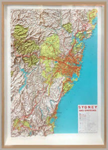 Map Photo On The Frame — Custom Framer in Moss Vale, NSW